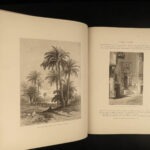 1887 HUGE 1st ed EGYPT Illustrated ENORMOUS Egyptian ART Egyptology 2v Ebers