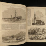 1869 HUGE Illustrated London News Ulysses Grant President Suez Canal Electricity