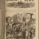 1869 HUGE Illustrated London News Ulysses Grant President Suez Canal Electricity