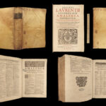 1664 HUGE FOLIO Onomastics Dictionary Languages Medicine Vellum Encyclopedia