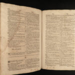 1664 HUGE FOLIO Onomastics Dictionary Languages Medicine Vellum Encyclopedia