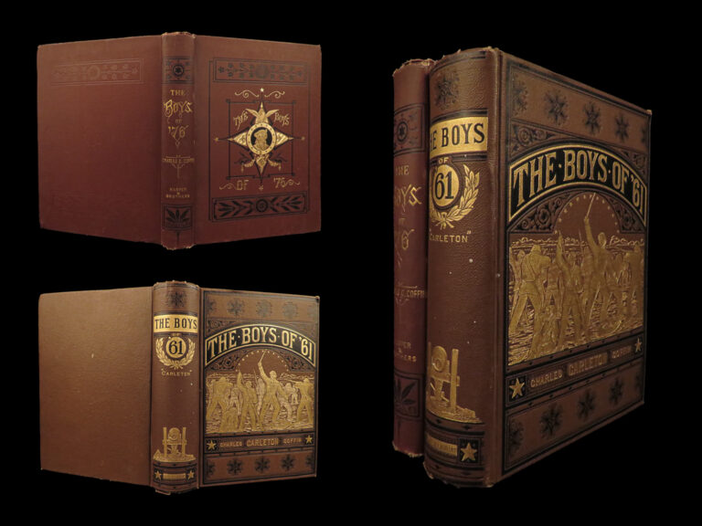 Image of 1876 Revolutionary War & Civil War 2v Lot Boys of 1776 & Boys of 1861 Coffin