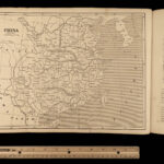 1853 CHINA & INDIA Exploration Culture Illustrated Pictorial History Map Chinese