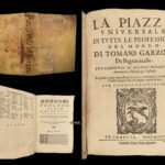 1638 Garzoni Professions of Italy MAGIC Astrology Alchemy Sorcery Conjurors RARE