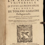 1638 Garzoni Professions of Italy MAGIC Astrology Alchemy Sorcery Conjurors RARE