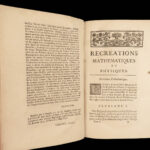 1750 Mathematics & Physics Ozanam Recreations Magic Navigation Optics Science 4v