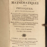 1750 Mathematics & Physics Ozanam Recreations Magic Navigation Optics Science 4v