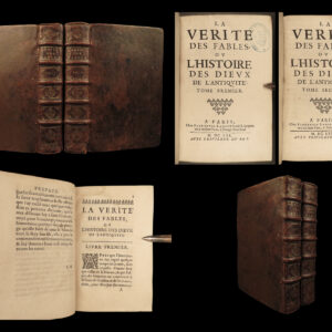 1661 FABLES Jean Desmarets 1st ed Greek Gods Mythology Poetry 2v French History
