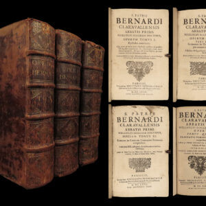 1667 Saint Bernard of Clairvaux Bible Sermons Crusades Knights Templar RARE 3v
