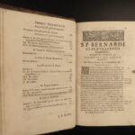 1667 Saint Bernard of Clairvaux Bible Sermons Crusades Knights Templar RARE 3v