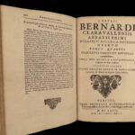 1667 Saint Bernard of Clairvaux Bible Sermons Crusades Knights Templar RARE 3v