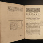 1667 Saint Bernard of Clairvaux Bible Sermons Crusades Knights Templar RARE 3v