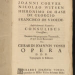 1685 Vossius Etymologicum Latin Language Etymology Dictionary Vellum FOLIO