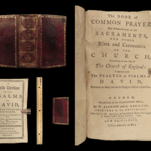 1792 MINIATURE Pocket Common Prayer Bible Church of England Brady Tate Psalms