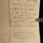 1792 MINIATURE Pocket Common Prayer Bible Church of England Brady Tate Psalms