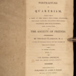 1808 QUAKER Portraiture of Quakerism Clarkson Slavery Abolition Slave Trade 3v