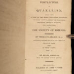 1808 QUAKER Portraiture of Quakerism Clarkson Slavery Abolition Slave Trade 3v