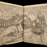 1866 Japanese Shaka Hasso Buddha Samurai Color Illustrated Woodblock Print 2v