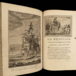 1769 La Henriade Voltaire ART French Henry IV Siege of Paris Marmontel Lisbon 2v