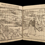 1858 Japanese Samurai Lord Toyotomi Hideyoshi Tokugawa Osaka Castle Illustrated