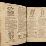 1602 HERBAL Castore Durante Herbario Nuovo Plants Medicine Illustrated Mattioli
