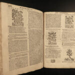 1602 HERBAL Castore Durante Herbario Nuovo Plants Medicine Illustrated Mattioli