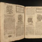 1602 HERBAL Castore Durante Herbario Nuovo Plants Medicine Illustrated Mattioli