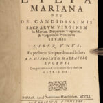 1651 1ed Lilia Mariana by Hippolytus Marraccius MARIOLOGY Catholic Virgin Mary