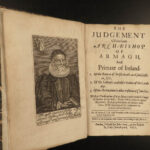 1657 1ed James Ussher Archbishop of Armagh Church of IRELAND Irish Catholic RARE