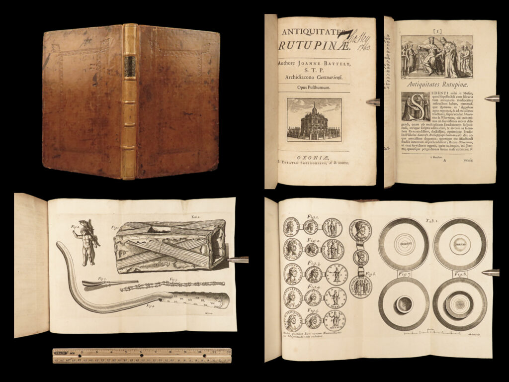 1711 1ed battely antiquities of richborough england rutupiae rome julius caesar | john battely was a 17<sup>th</sup>-century english historian who is primarily remembered for his antiquities of richborough and st. Edmundsbury. Richborough, formerly called rutupiae during the roman conquest in england, was especially intriguing to battely and his “<em>antiquitates rutupinae</em>” proved to be one of the best resources on the origins of the city as well as the roman colonies in richborough. It includes numerous references to ancient romans including vitruvius, tacitus, juvenal, lucan, and julius caesar!