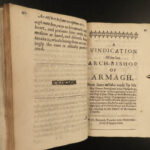 1657 1ed James Ussher Archbishop of Armagh Church of IRELAND Irish Catholic RARE