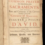 1735 HUGE FOLIO Anglican Common Prayer Illustrated Baskett + BIBLE Psalms RARE