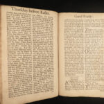 1735 HUGE FOLIO Anglican Common Prayer Illustrated Baskett + BIBLE Psalms RARE