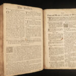 1735 HUGE FOLIO Anglican Common Prayer Illustrated Baskett + BIBLE Psalms RARE