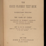 1889 CHESS 1ed Players’ Textbook Gossip Rules Strategy Opening Ending Gambit