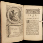 1716 Leonardo Da Vinci Treatise on Painting Science vs ART Italian Renaissance