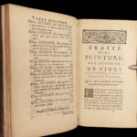 1716 Leonardo Da Vinci Treatise on Painting Science vs ART Italian Renaissance