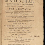 1713 HORSES Perfect Mareschal Solleysel Equestrian Veterinary Medicine Cavalry