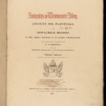 1825 HUGE FOLIO 1ed Antiquities Westminster Abbey ART Statues Harding Paintings