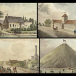 1842 Views of WATERLOO Illustrated Napoleon Monuments Lions Mound Brussels Color