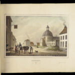 1842 Views of WATERLOO Illustrated Napoleon Monuments Lions Mound Brussels Color