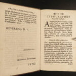 1699 Thomas of Ireland Flores Monk Irish Hibernicus Philosophy Bible Anthology