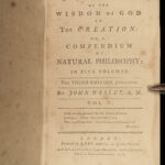 1777 John Wesley Survey of Philosophy Spirits Gunpowder Microscope Discoveries 4v