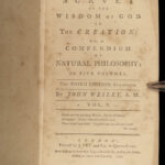 1777 John Wesley Survey of Philosophy Spirits Gunpowder Microscope Discoveries 4v