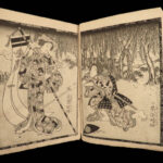 1868 Japanese Tale of Genji Muromachi Kunisada Illustrated Samurai Geisha 3v