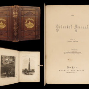 1857 Oriental Annual TAJ MAHAL Aladdin Chinese Proverbs INDIA Hindu Turks