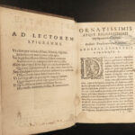 1585 1ed Sententiae Portuguese Eborense Cicero Laelius de Amicitia Philosophy 2v