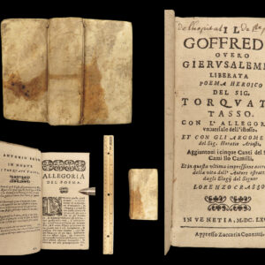 1668 CRUSADES Torquato Tasso Jerusalem Delivered Italian Venice Conzatti Camilli