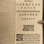 1668 CRUSADES Torquato Tasso Jerusalem Delivered Italian Venice Conzatti Camilli
