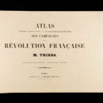 1870 Thiers ATLAS to French Revolution France Battle Plans 32 Double-Page MAPS